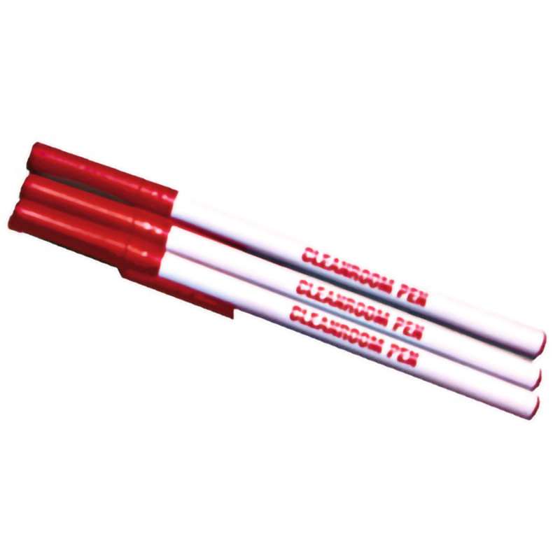 Cleanroom Red Pens, 10/pkg.